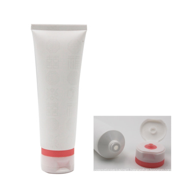 Wholesale custom printing plastic cosmetic tube with flip top cap